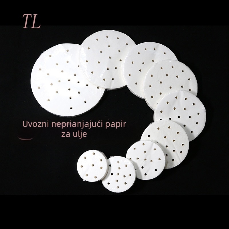 Silicone uljni papir za parenje i pečenje, nelepiv papir za posude za paru, liners za košare za paru za buns i pareni kruh, papir za pečenje i kolače
