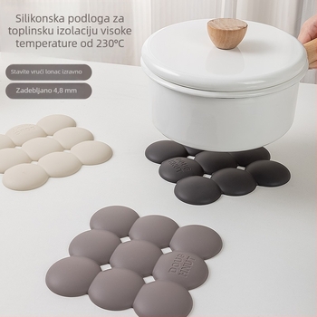 Silikonska toplinska podloga u obliku donut-a – kružna podloga za posude, šalice i vruće površine