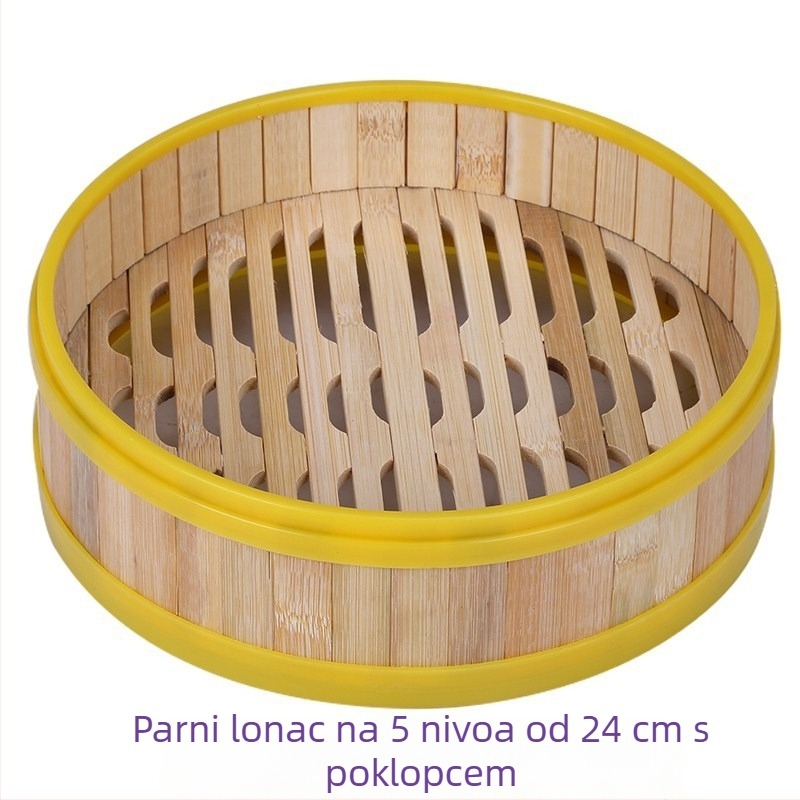 Bambusova košara za paru za dim sum i bao