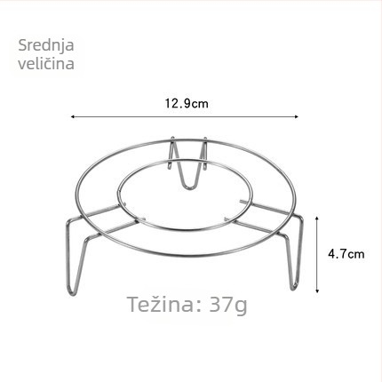 Nehrđajući čelik – okrugli stalak za paru s čvrstim nogama, izoliran i s odvajanjem vode, višenamjenski parni stalak za restorane i kućnu upotrebu