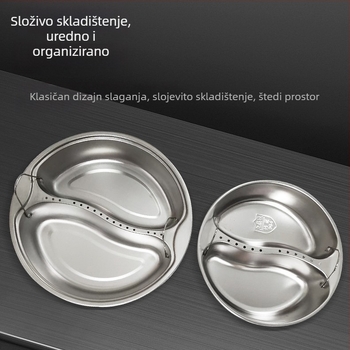 Parna posuda od 304 nehrđajućeg čelika i rešetka za kuhanje na pari za tlak kuhalo