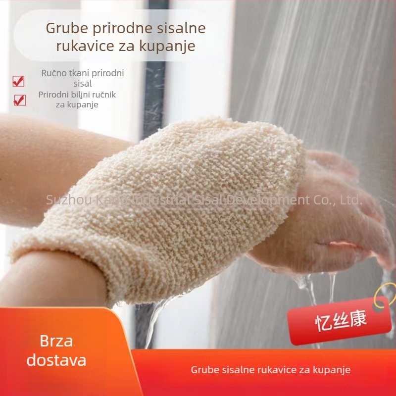 Eksfolirajuća rukavica za tuširanje od pamuka i sisala za dubinsko čišćenje