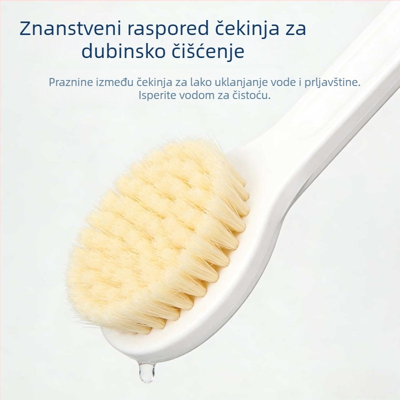 Japanski stil četke za kupanje s mekanim vlaknima i dugom drškom za čišćenje leđa i nježni masažni efekt