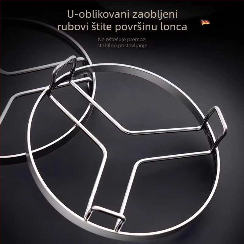 Debljeni nehrđajući čelični stalak za parenje, višenamjenski kuhinjski stalak za paru, izolacijska podloga za posuđe