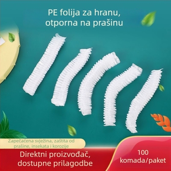 Set prehrambene elastične folije za ostatke, jednokratni poklopci za čuvanje svježine, univerzalna veličina zdjele