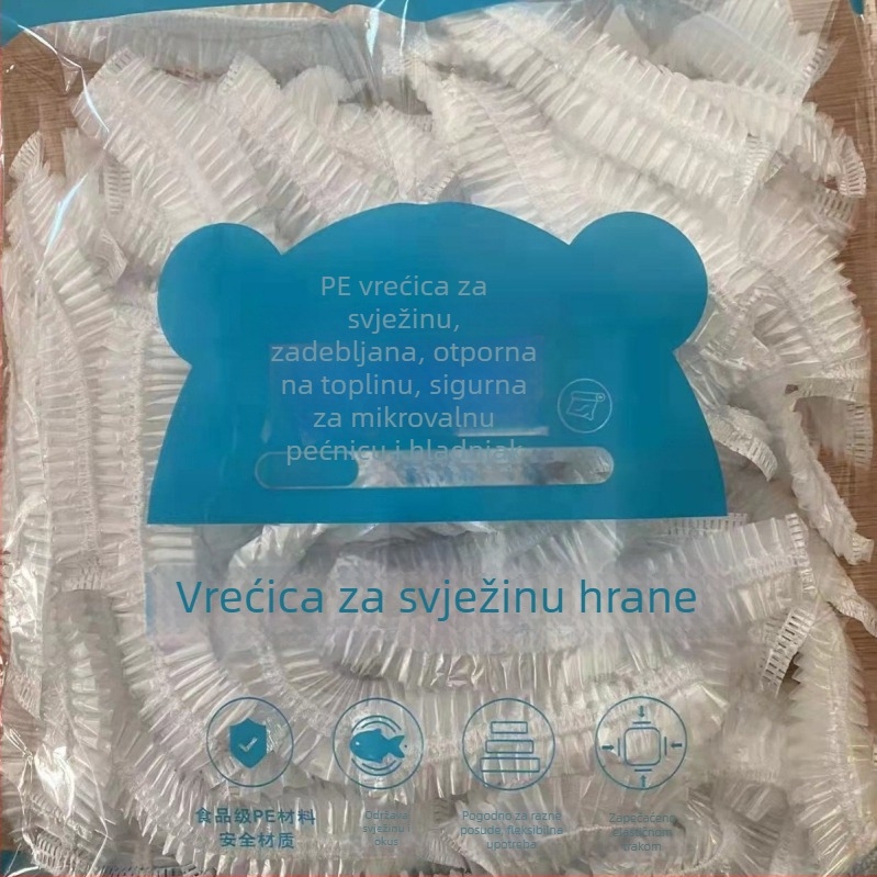 Set prehrambene elastične folije za ostatke, jednokratni poklopci za čuvanje svježine, univerzalna veličina zdjele