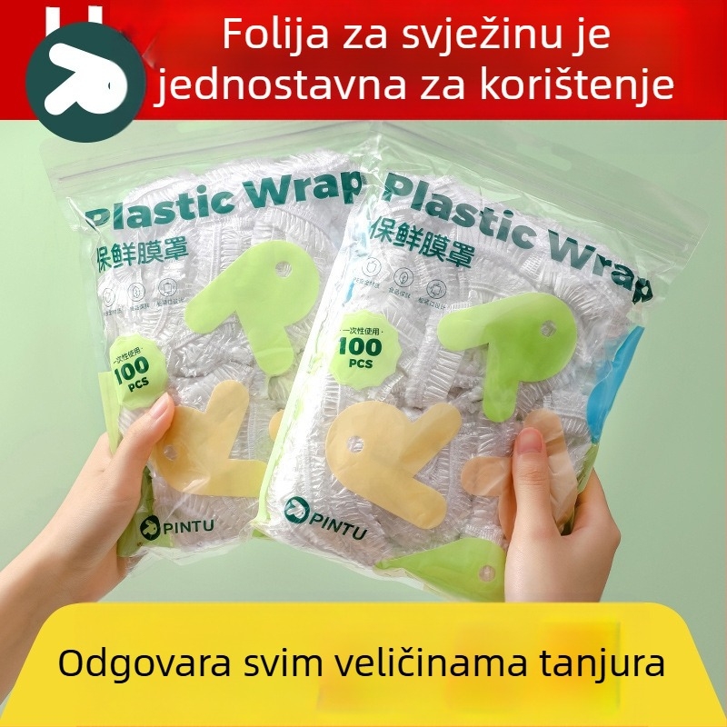 Prozirni jednokratni poklopac s folijom za očuvanje svježine hrane