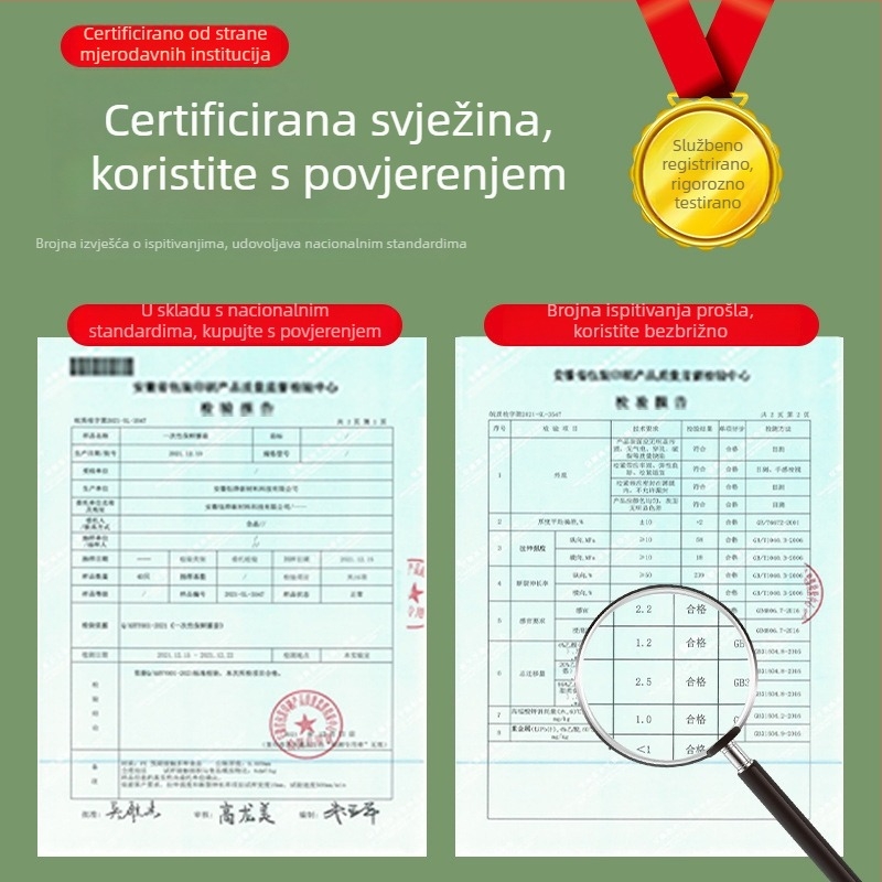 Prozirni jednokratni poklopac s folijom za očuvanje svježine hrane