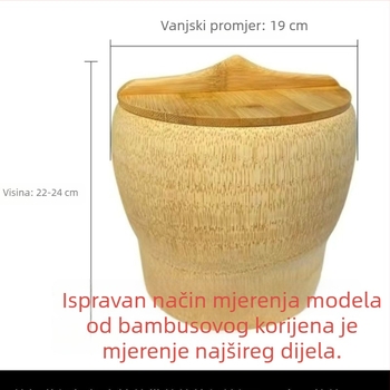 Parno kuhalo za rižu od bambusovih cijevi – velika bambusova cijev za paru