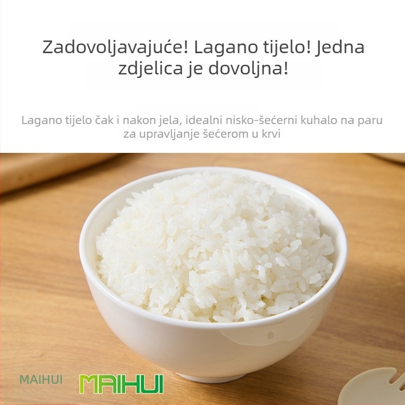 Maihui Korejski lonac za rižu s redukcijom masnoće i kontrolom šećera, mikrovalni parni lonac za rižu, odvajanje riže i juhe, kućni kutija za ručak