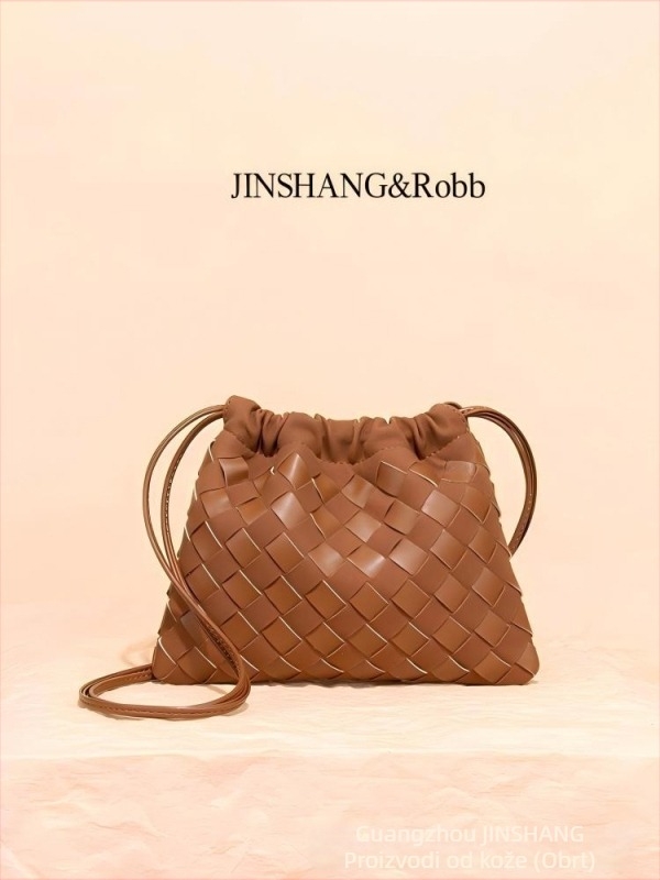 Mini torbica od PU kože sa zatvaračem sa šňurkom, karirani uzorak i dizajn oblaka, inspirirano japanskim i korejskim stilom, pogodna za rame ili crossbody.