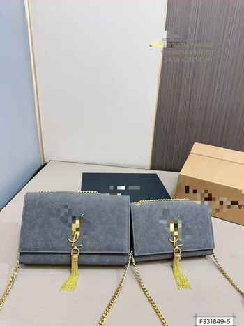 Nova kožna mala kvadratna torbica preko tijela s uzorkom krokodila, lancem i resicom