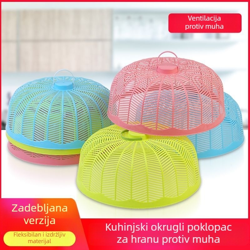 Kružni plastični poklopac za stol - čuva hranu svježu i drži muhe podalje