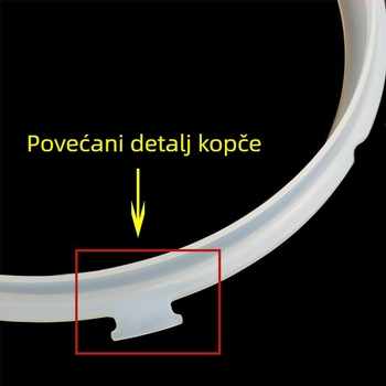 Brtveni prsten za električni tlak kuhač Midea 4L/5L/6L – silikonski i kožni prsten, izdržljivi zamjenski dijelovi