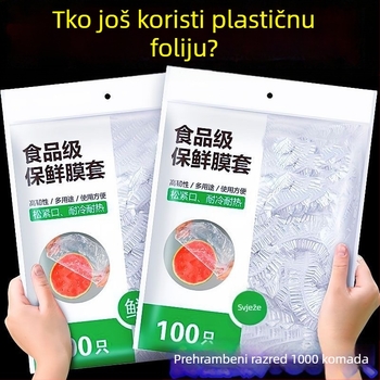 2-dijelni set jednokratne folije za hranu i zaštitnog poklopca protiv prašine za kućne zdjele