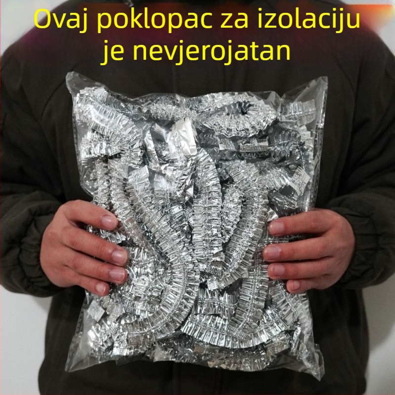 Dvojodjelni set pokrova za održavanje topline hrane s aluminijskom folijom