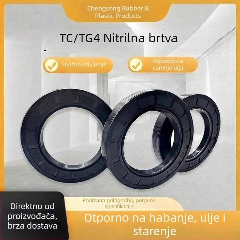 Dingqing skeletno uljno brtvljenje, TC vodno brtvljenje, brtva rotacijskog osovine, set prstena za brtvljenje cilindra, O-prsteni otporni na visoke temperature