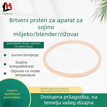Silikonski brtveni prsten, prehrambene kvalitete, otporan na visoke temperature, univerzalni brtveni prsten za stroj za mljevenje graha, blender i kuhalo za rižu