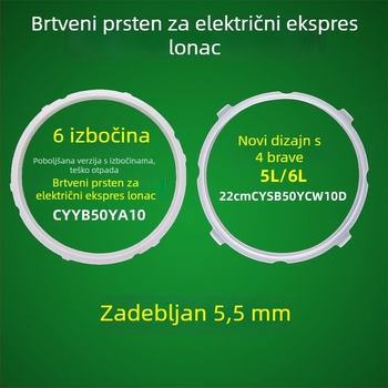 Silikonska brtvna guma za poklopac električnog lonca na tlak 5L/6L