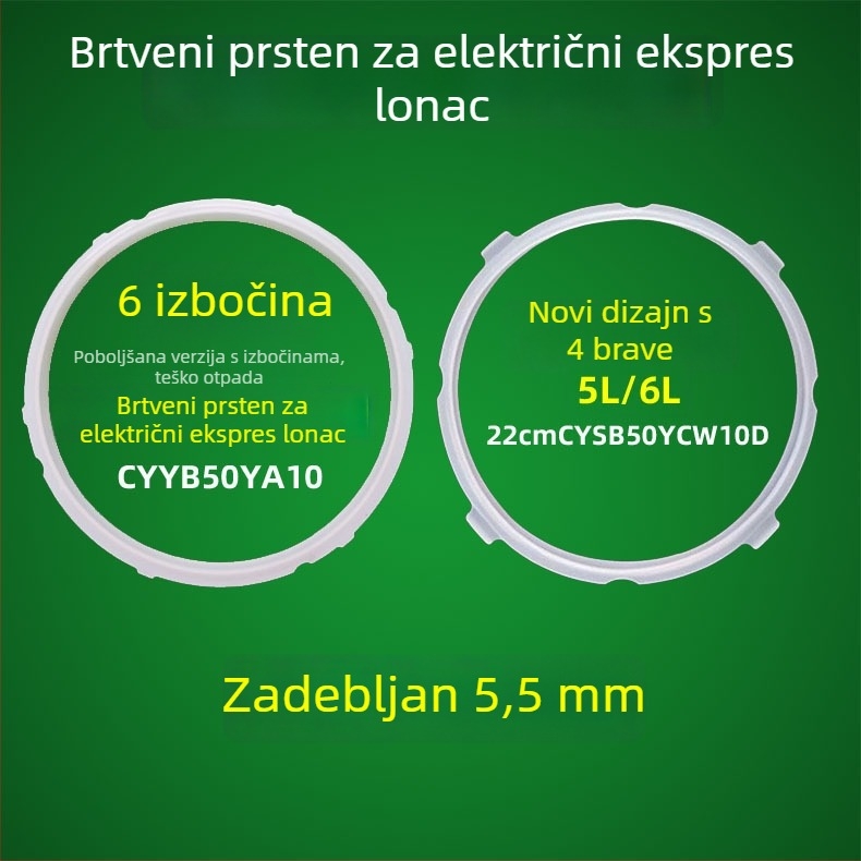 Silikonska brtvna guma za poklopac električnog lonca na tlak 5L/6L
