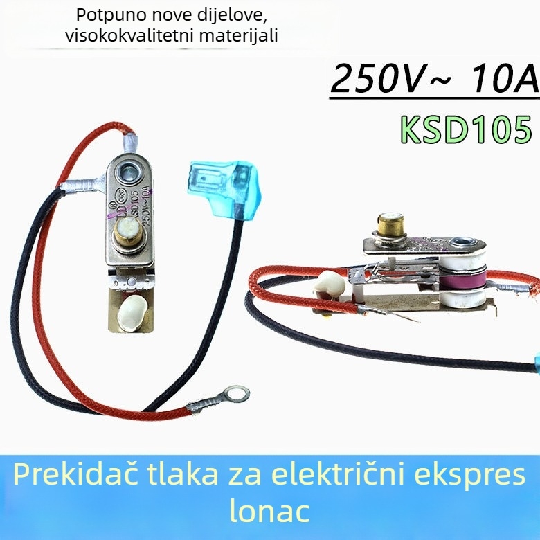 KSD105 Električni tlak prekidač za električni lonac, 250V, 10A, prekidač kontrole temperature