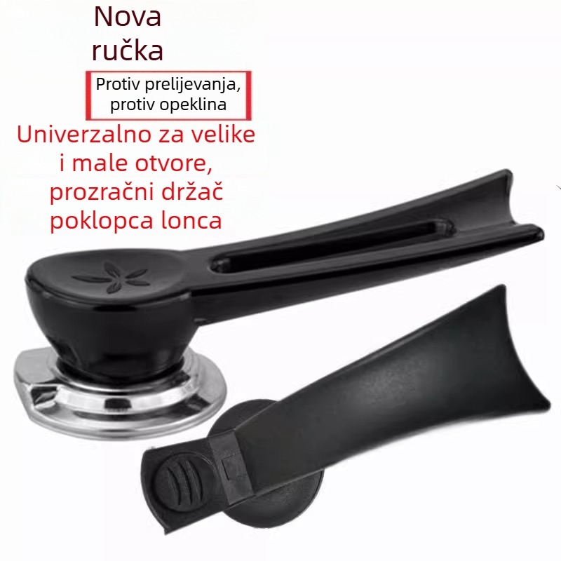Staklene perle za dršku poklopca lonca – zaštita od opeklina, zaštita od preljeva, univerzalni dodatak za stakleni poklopac