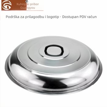Veliki kapak od nehrđajućeg čelika za lonac s magnetskim poklopcem, poklopac za wok i tavicu, potpuno čelični visoki poklopac
