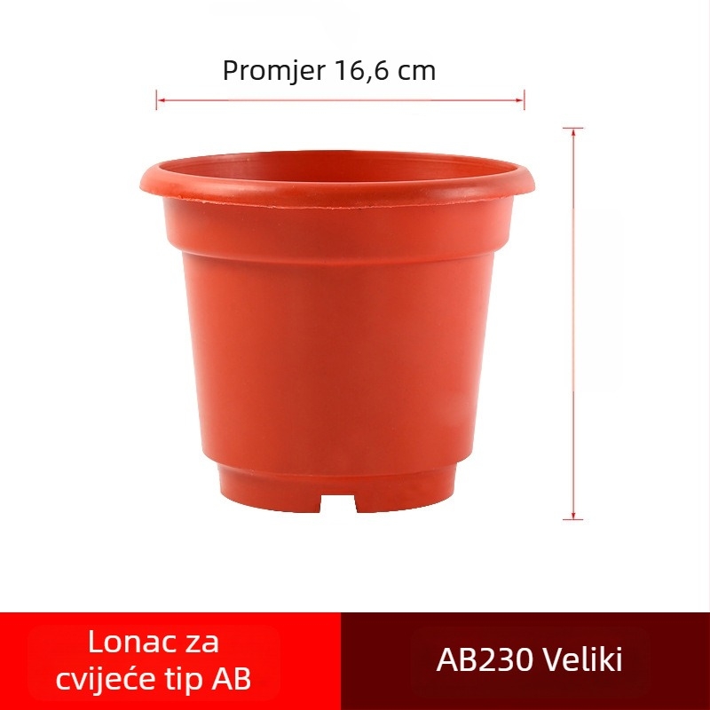 AB serija plastičnih lonaca za biljke s podignutim rubovima, ojačane 1-galonske posude s mrežastim dnom, za zelene biljke i sukulente