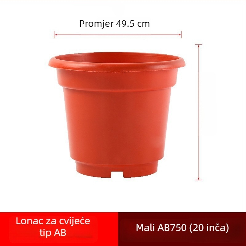AB serija plastičnih lonaca za biljke s podignutim rubovima, ojačane 1-galonske posude s mrežastim dnom, za zelene biljke i sukulente