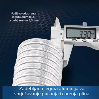 Kutna ispušna cijev za plinski bojler s teleskopskim produženjem – čvrsta ispušna cijev za kućnu upotrebu