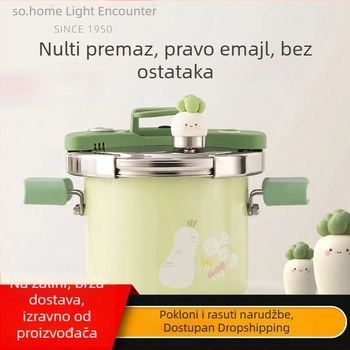 Sohome mini emajlirani porcelanski lonac za kuhanje pod tlakom, 120 kPa