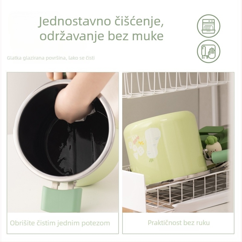 Sohome mini emajlirani porcelanski lonac za kuhanje pod tlakom, 120 kPa