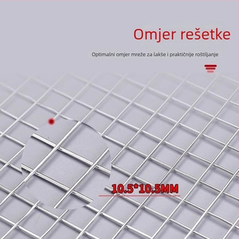 Nehrđajući čelik mreža za roštilj za ribu, mreža za povrće, set alata za roštilj s kliještima