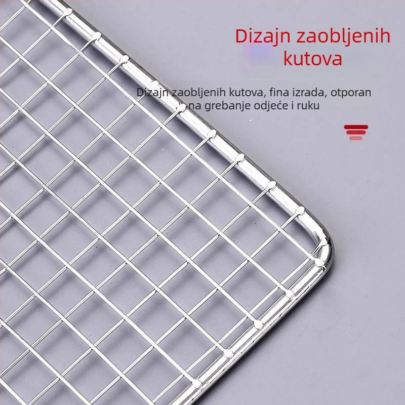 Nehrđajući čelik mreža za roštilj za ribu, mreža za povrće, set alata za roštilj s kliještima