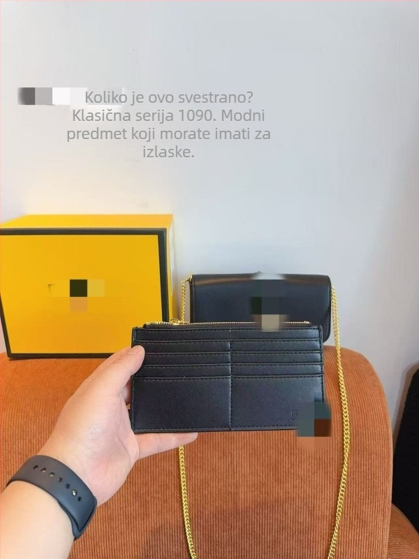 Svestrana ženska torba s lančanim remenom, za ramena ili crossbody, clutch, akordeon stil