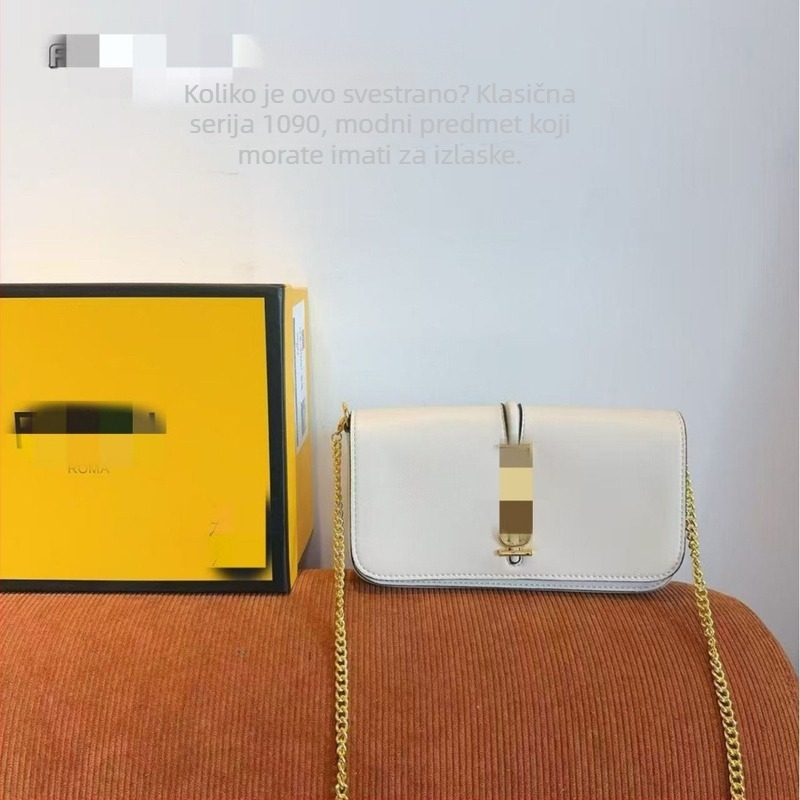 Svestrana ženska torba s lančanim remenom, za ramena ili crossbody, clutch, akordeon stil