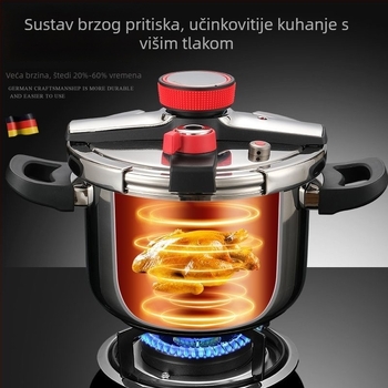 Tri brzine rotirajući tlakový hrnac s zaštitom od eksplozije, veliki kapacitet, od nehrđajućeg čelika 304, za kućnu upotrebu