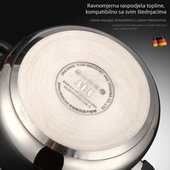 Tri brzine rotirajući tlakový hrnac s zaštitom od eksplozije, veliki kapacitet, od nehrđajućeg čelika 304, za kućnu upotrebu