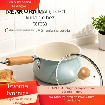 Mali keramički lonac za hranjenje bebe, neprijanjajuća površina, za juhe i tjesteninu, nordijskog stila, za kuću i restoran