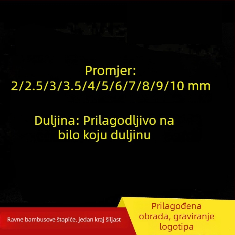 Jednokratni bambusovi štapići za roštilj, štapići od bambusa za DIY uradi-sam projekte, pakiranje 1000 kom