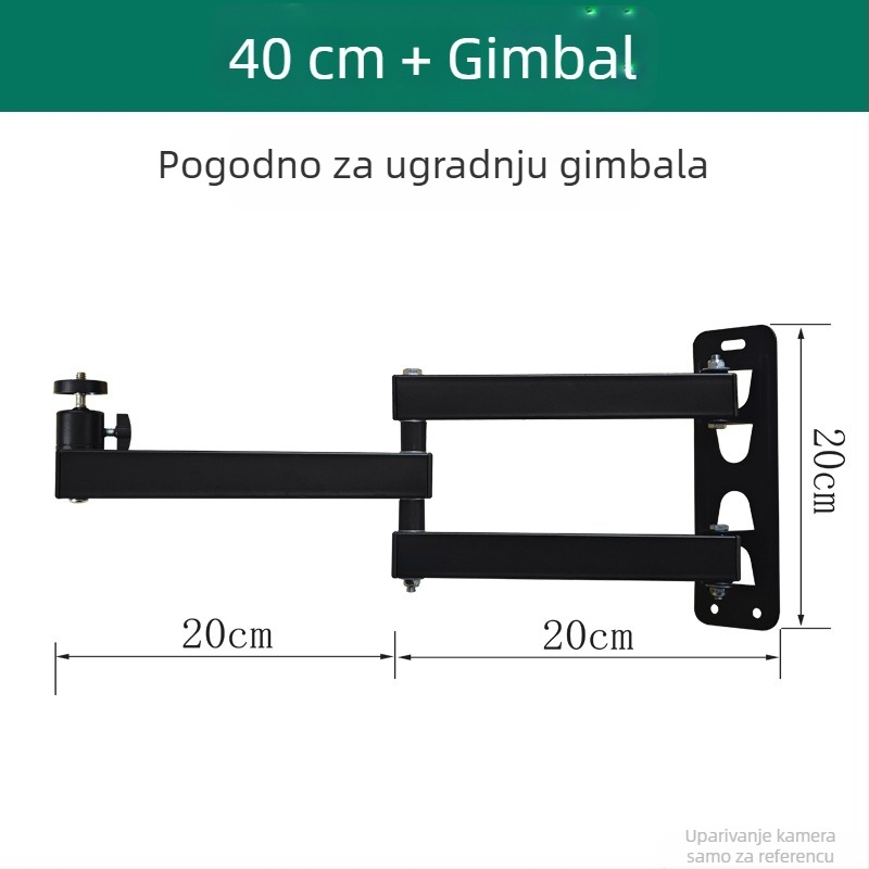 Teleskopski univerzalni nosač za monitore i kamere