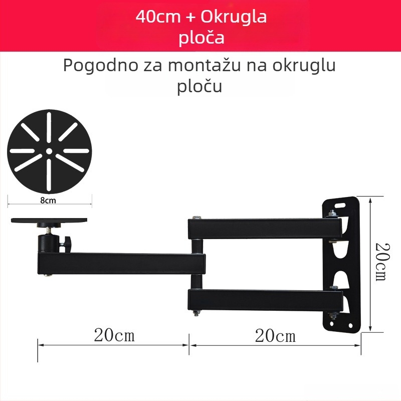 Teleskopski univerzalni nosač za monitore i kamere
