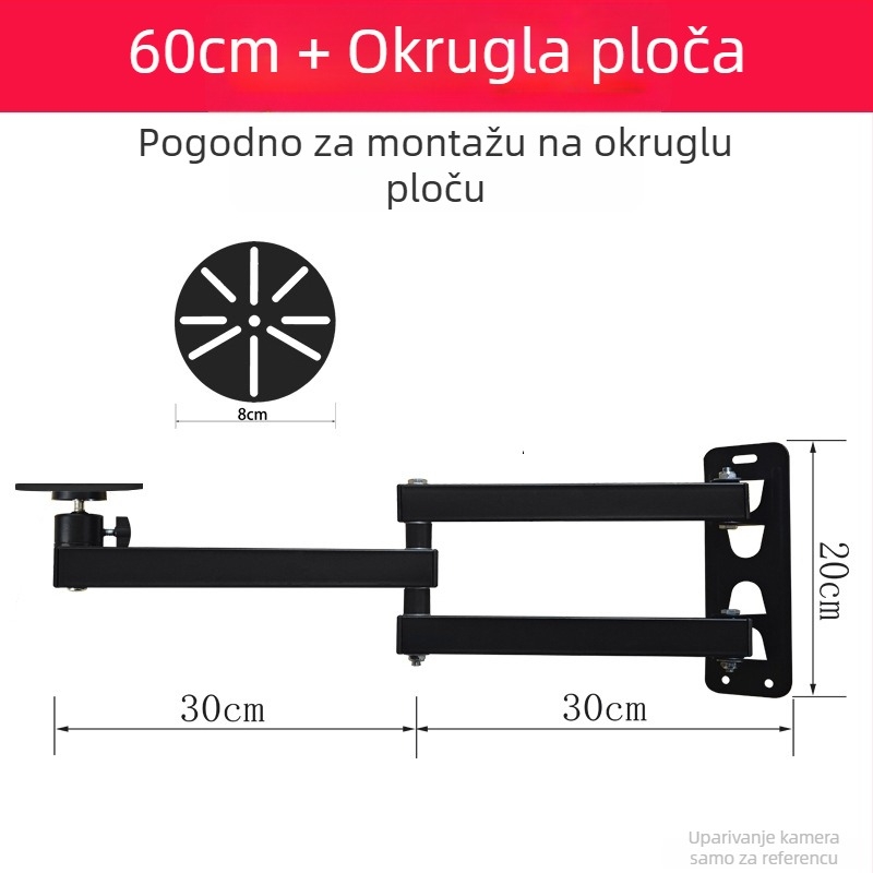 Teleskopski univerzalni nosač za monitore i kamere
