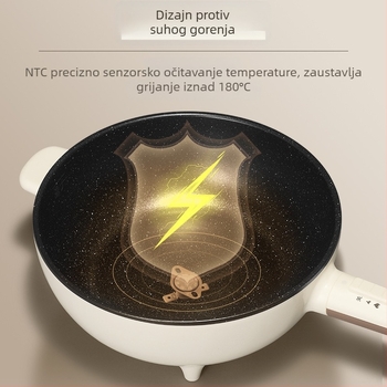 Električni wok i lonac sve-u-jednom, 4,5 L, za kućnu upotrebu
