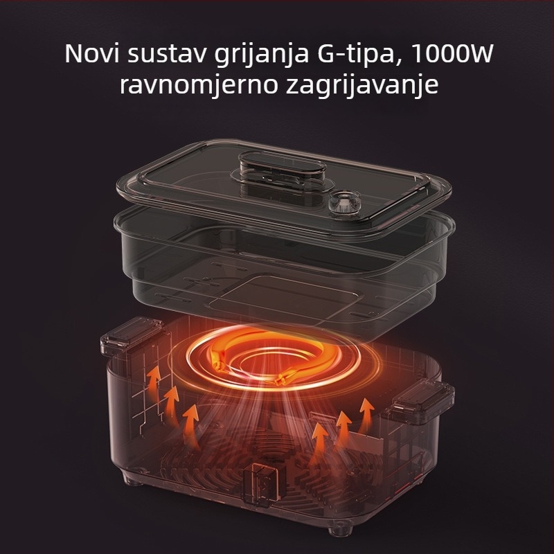 OEM prilagođeni 5L električni lonac za kućnu upotrebu, sve-u-jednom wok, ne-prijanjajući, višefunkcionalni lonac za 3-4 porcije
