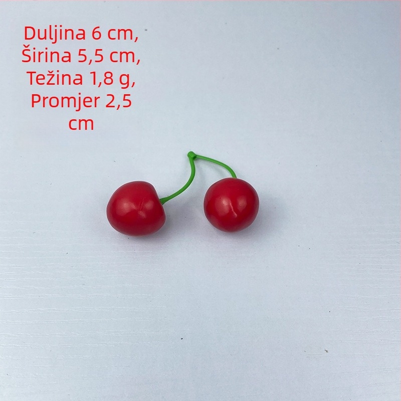 Acerola trešnja od pjene za kućnu dekoraciju i fotografske rekvizite