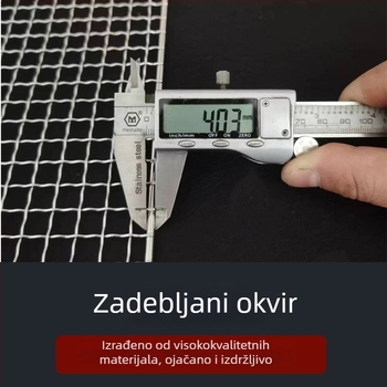 Pravokutna mreža za roštilj od 304 nerđajućeg čelika – pribor za pećnicu