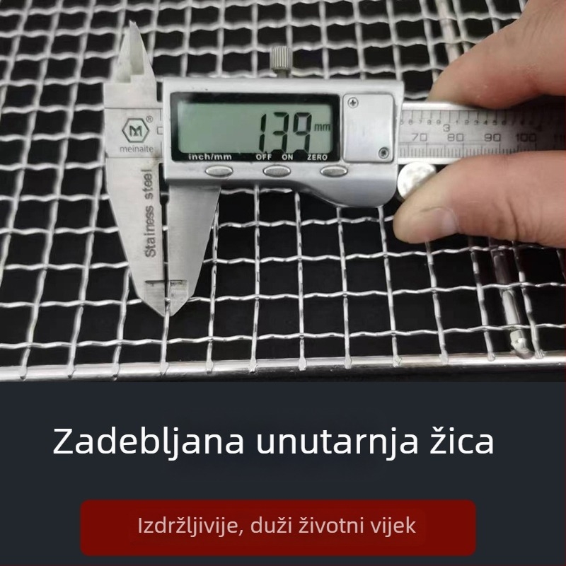 Pravokutna mreža za roštilj od 304 nerđajućeg čelika – pribor za pećnicu
