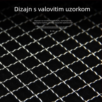 Mreža za roštilj od nehrđajućeg čelika, elektroplatirana, klip za ribu, vanjski pribor za roštilj