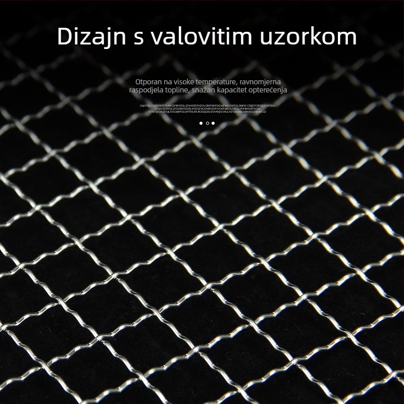 Mreža za roštilj od nehrđajućeg čelika, elektroplatirana, klip za ribu, vanjski pribor za roštilj